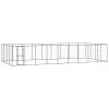 Outdoor Dog Kennel Steel 468.9 ft²
