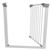 Steel pipe white fence 72 * 76cm + 2.8 "pet safety fence Dog Fence Dog Fence Pet Fence stair railing protection fence extension  YJ