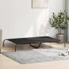 Elevated Dog Bed Black Oxford fabric and powder-coated steel