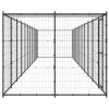 Outdoor Dog Kennel Steel with Roof 286.5 ft²
