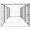 Outdoor Dog Kennel Steel with Roof 234.4 ft²
