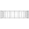 Outdoor Dog Kennel Steel 390.7 ft²