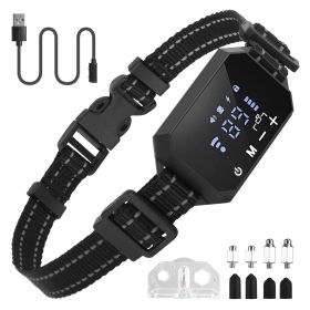 Wireless GPS Dog Fence Rechargeable Waterproof Electric Dog Collar 98-3280FT Adjustable Radius Pet Containment System Outdoor for Large Medium Dogs (Color: black)